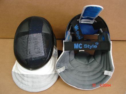BG 'Olympic' electric foil fencing MASK with conducting bib